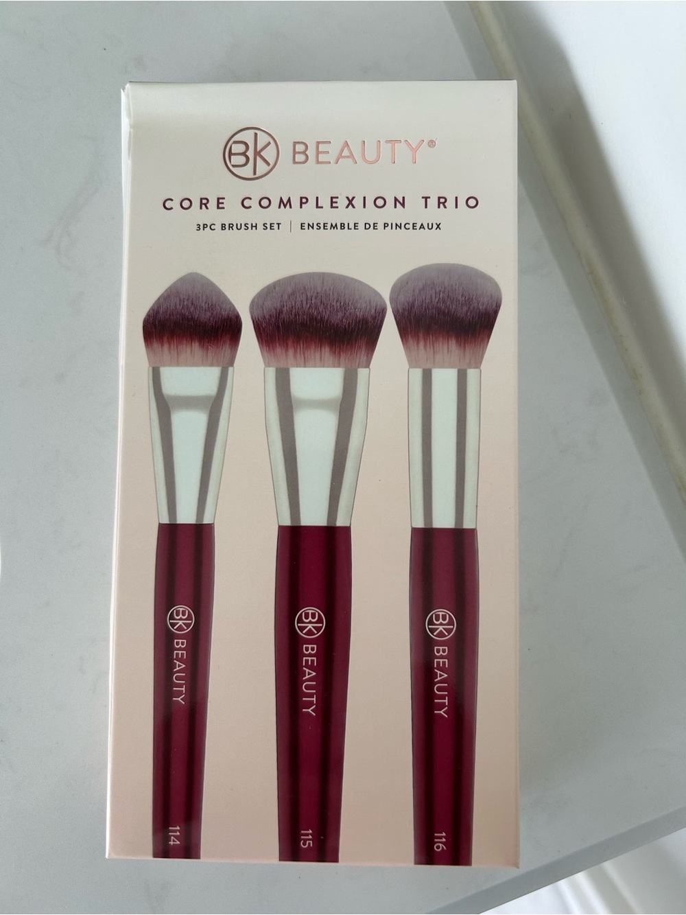 BK Beauty Core Complexion Trio - Pink Brush Set